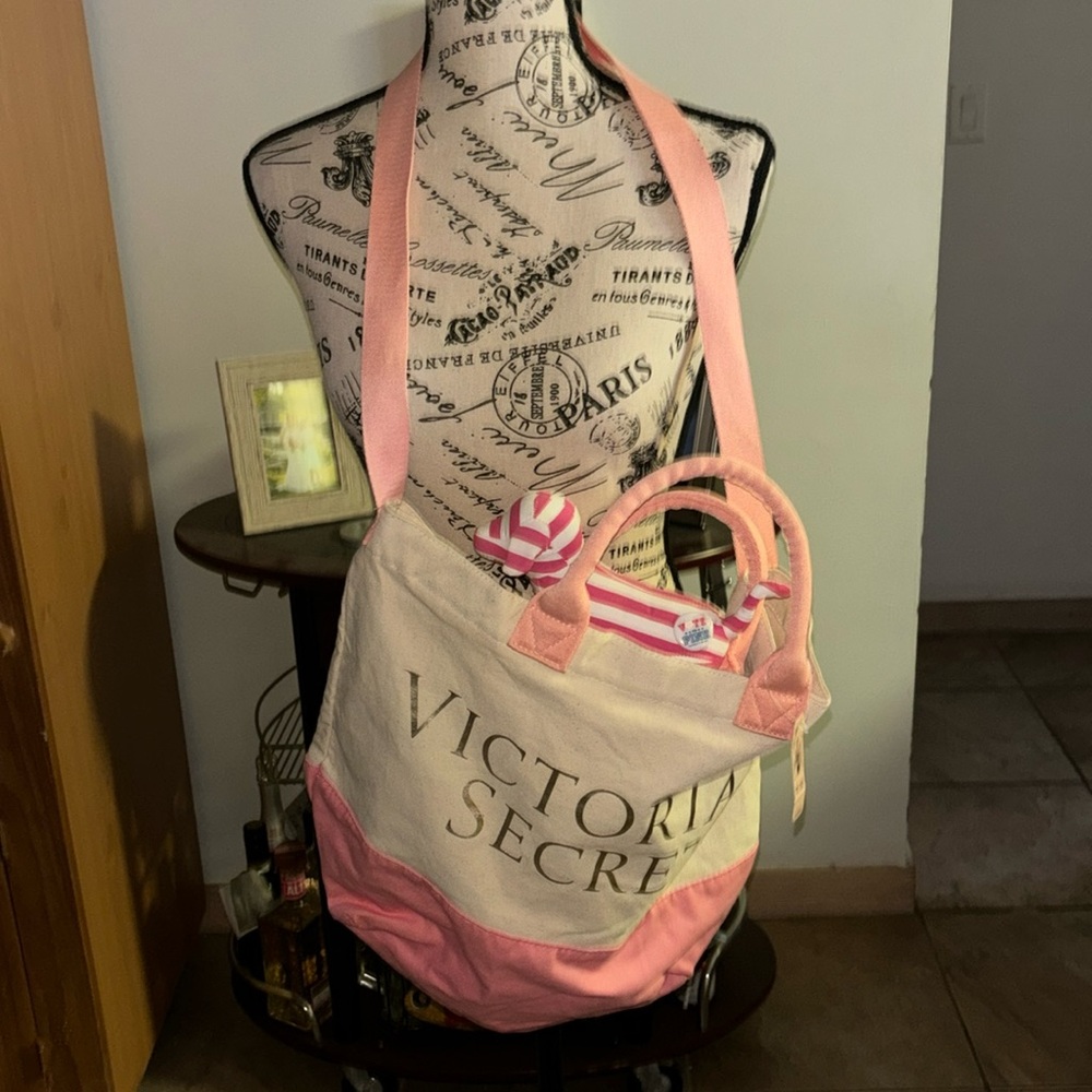 VICTORY SECRET CANVAS 3 WAY BAG
